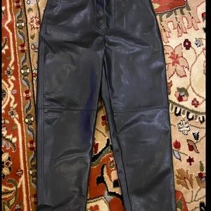 ARITZIA FAUX LEATHER PANTS. LIGHT WEAR, LIKE NEW